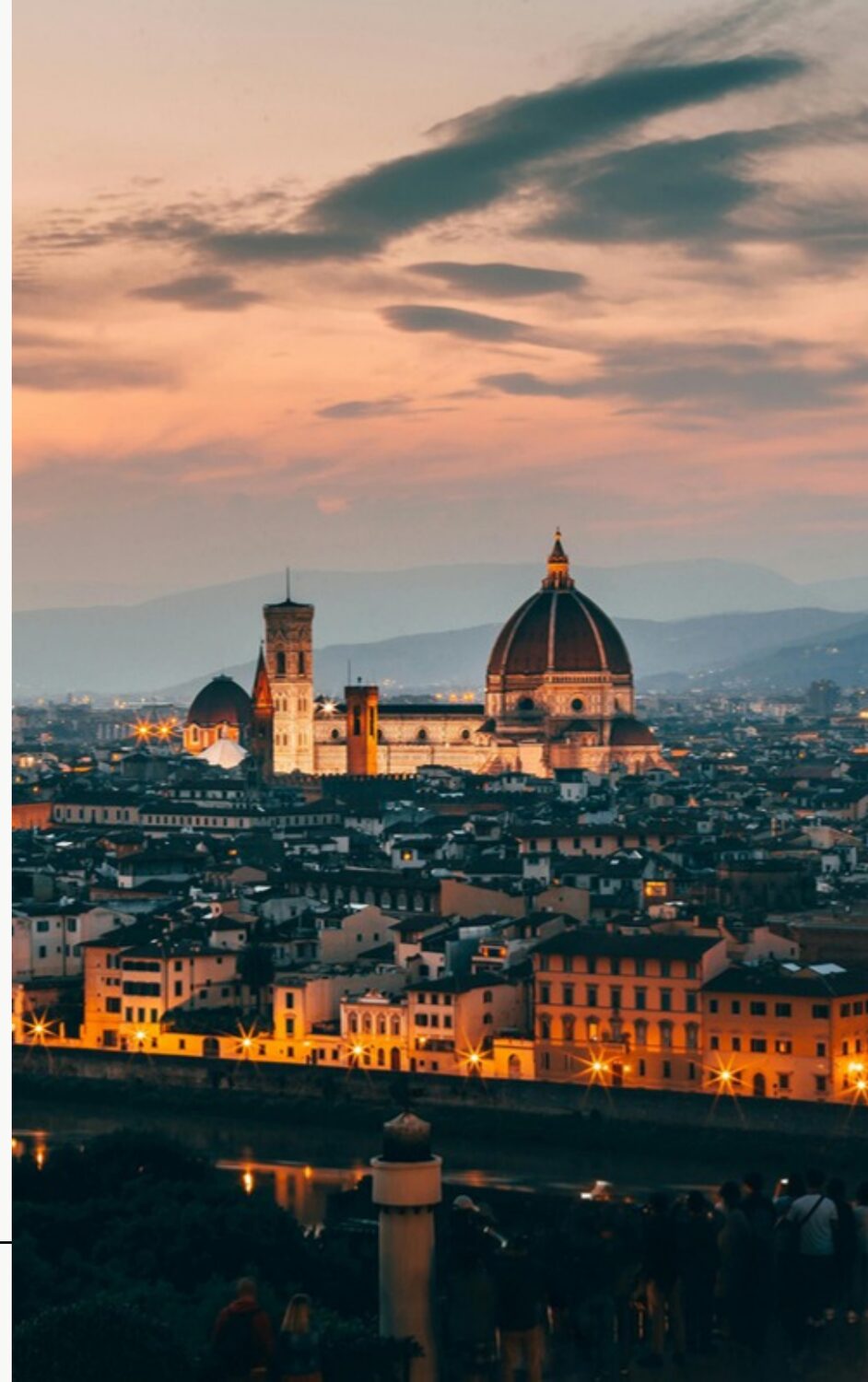 Florence at dusk — the Duomo and the city skyline
